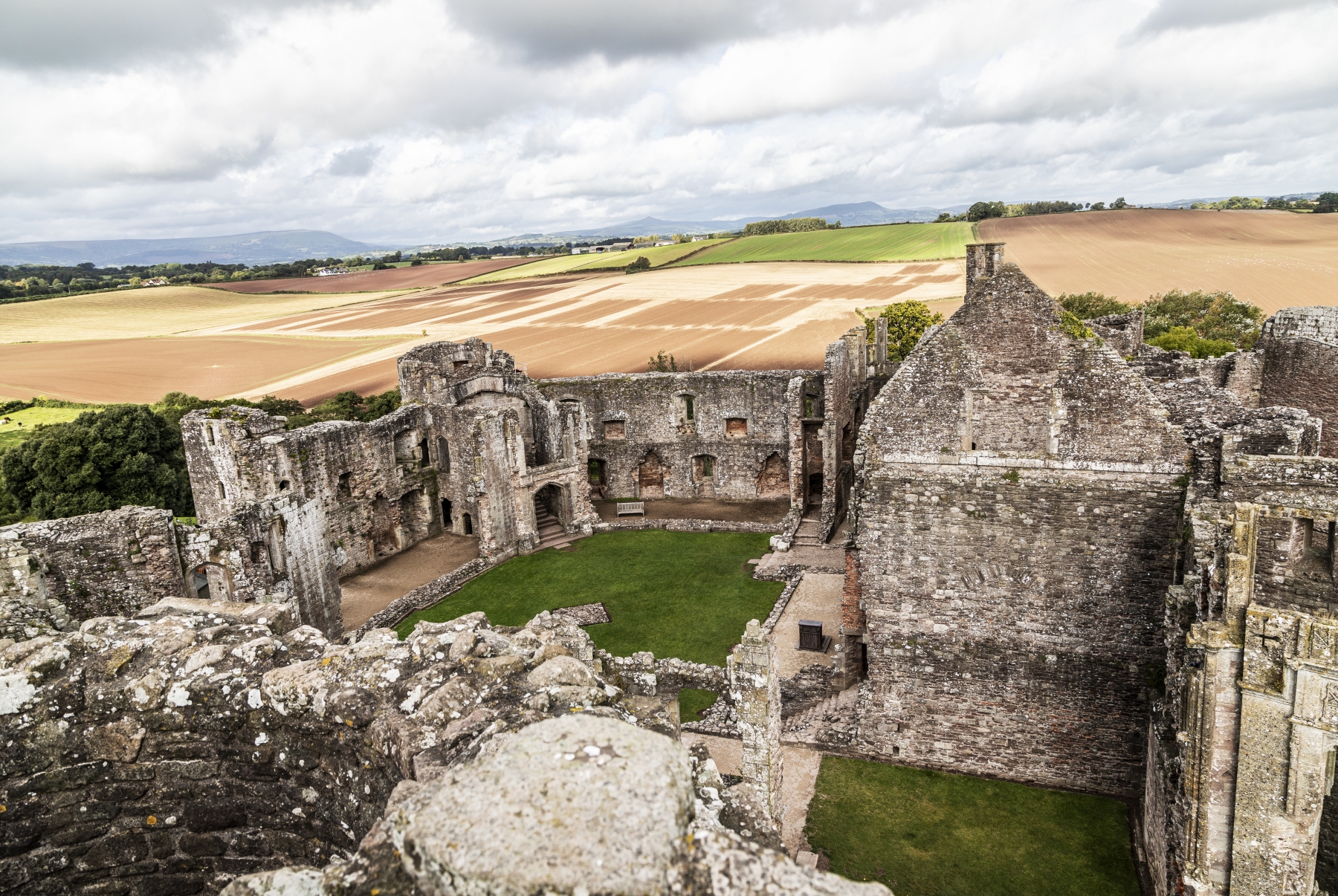 Raglan Castle, Raglan, Monmouthshire, Wales